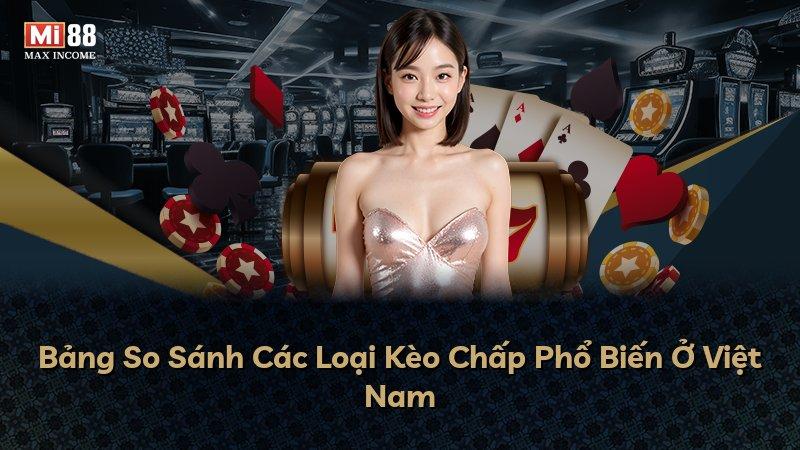 Bảng So Sánh Các Loại Kèo Chấp Phổ Biến Ở Việt Nam
